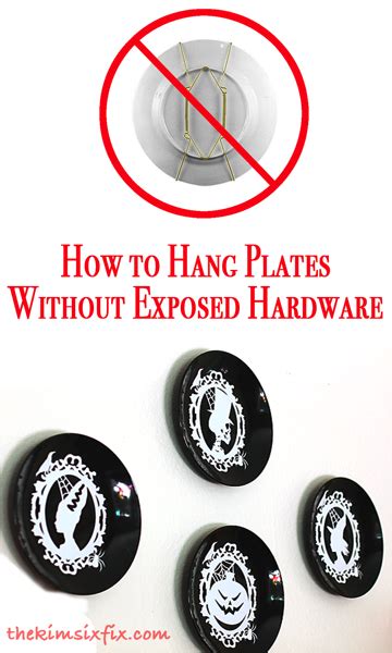 options for hanging a plate without metal brackets|replacement plate hangers wall.